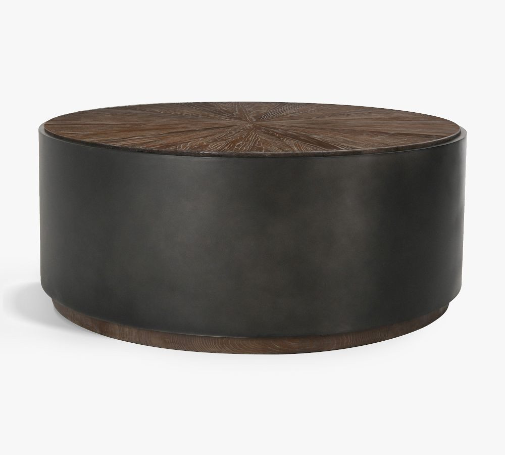 Brockton 39.5" Round Reclaimed Wood Coffee Table | Pottery Barn (US)