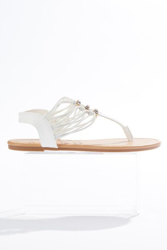 Embellished Stretch Band Sandals | Cato Fashions