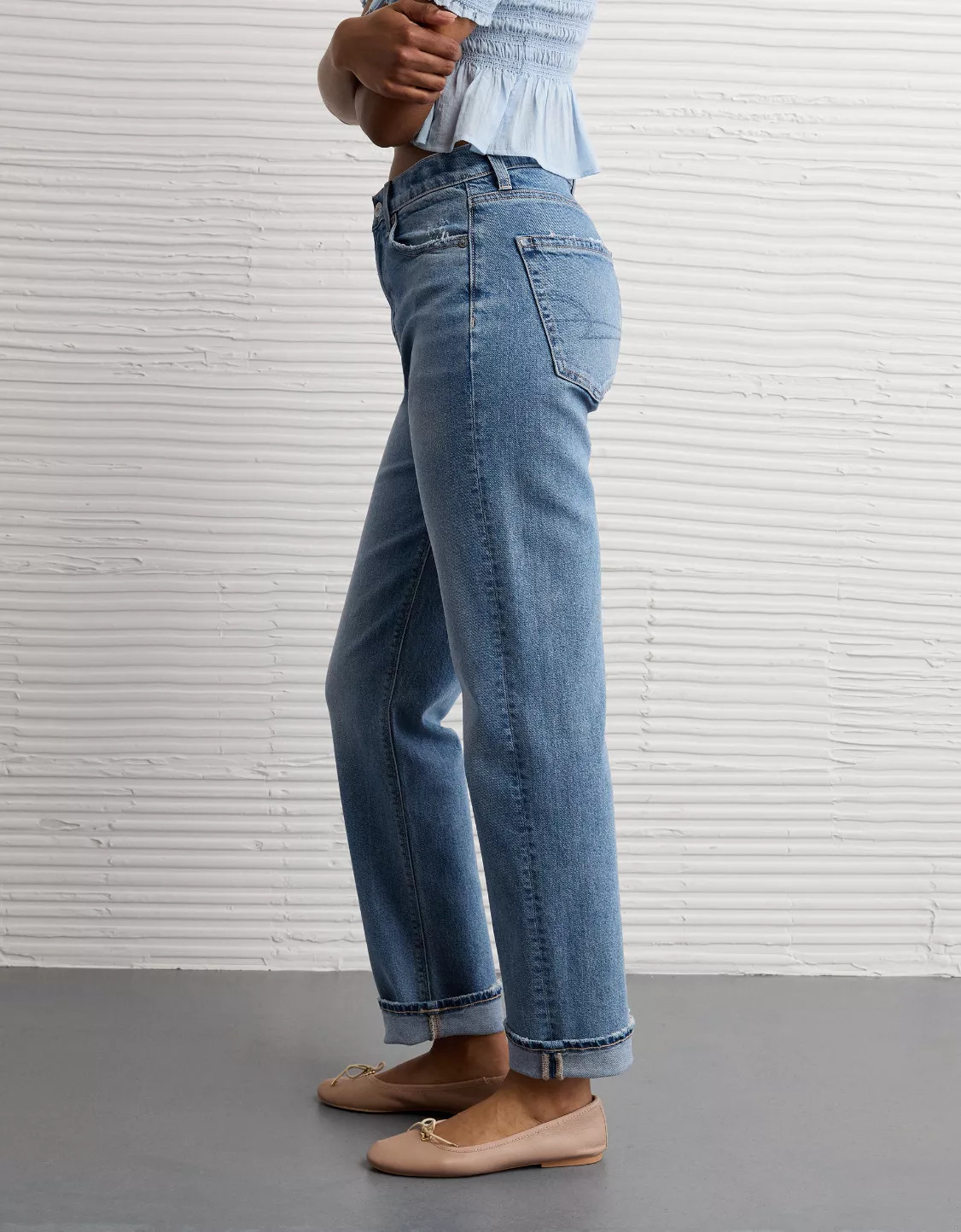 AE Stretch Super High-Waisted Ankle Straight Jean | American Eagle Outfitters (US & CA)