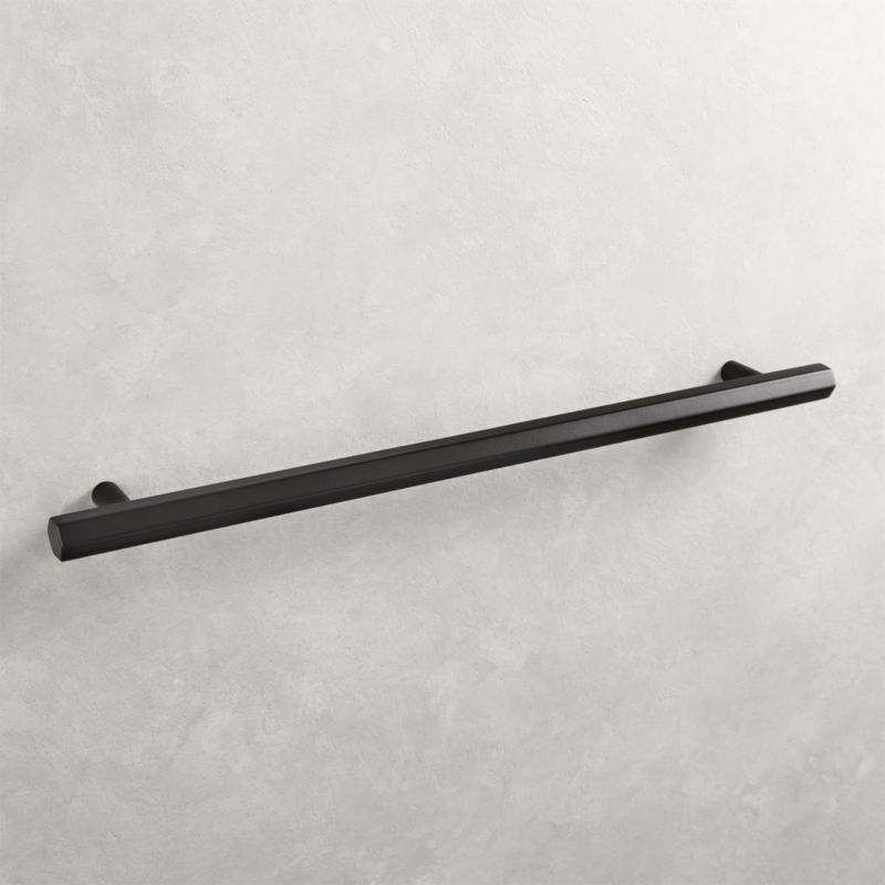 Hex Matte Black Handle 10" + Reviews | CB2 | CB2