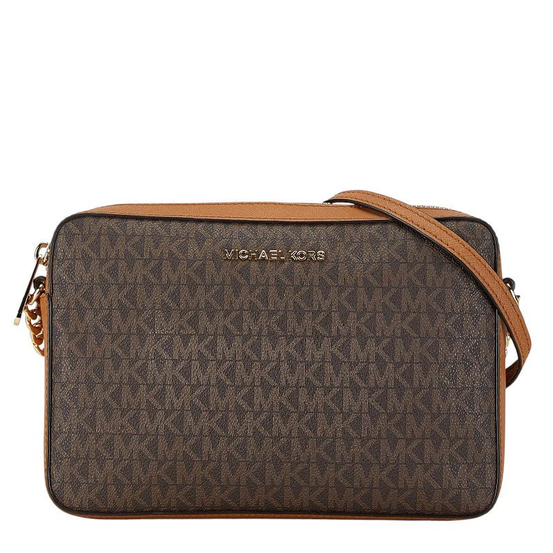 Michael Kors Signature Crossbody Bag Brown | Shop Simon