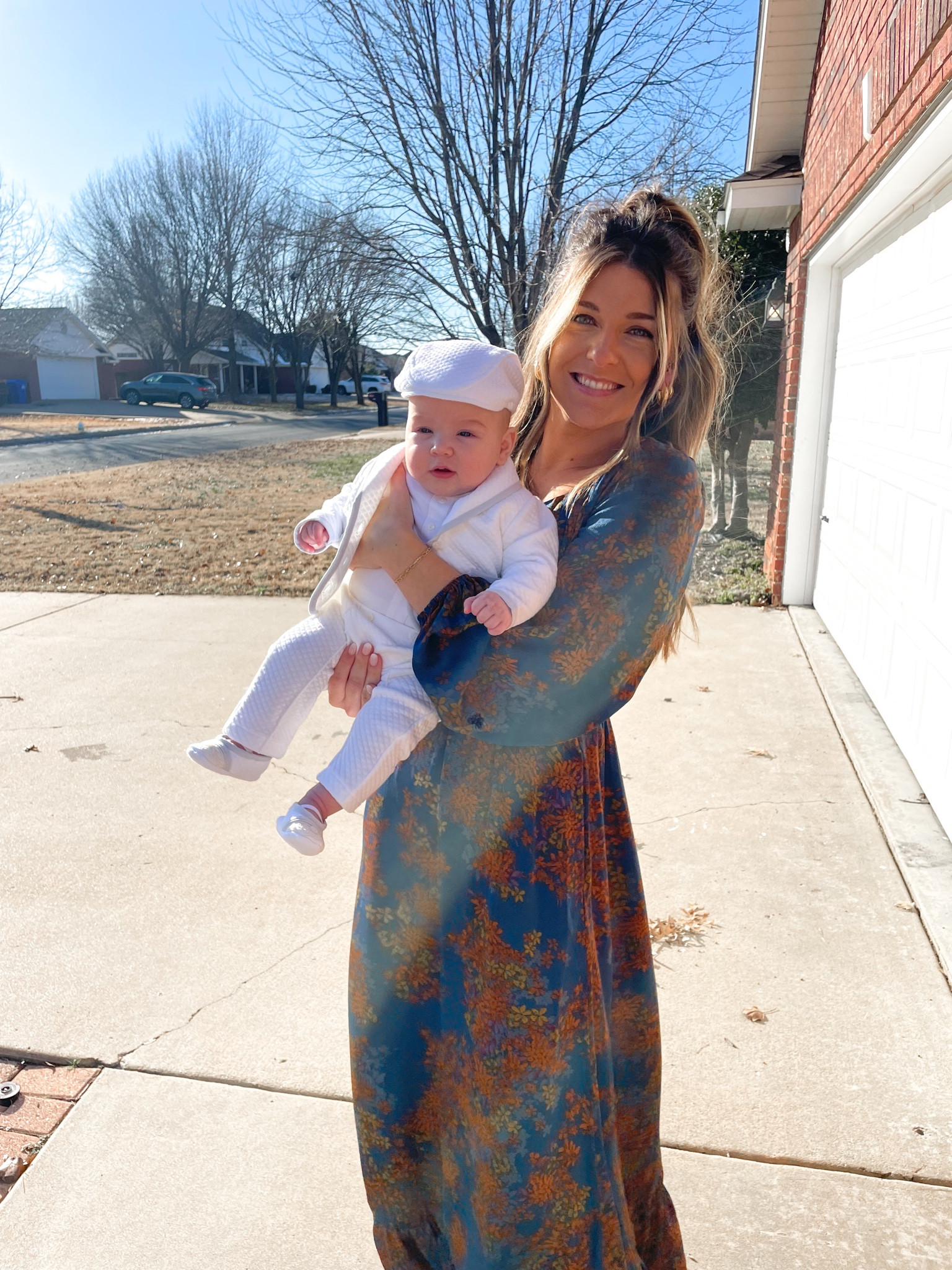Baptism outfit for mom and son, baby boy christening outfit. Bump friendly, wedding guest. Wearing a small. Maternity, Easter outfit, spring dress

#LTKbump #LTKbaby #LTKwedding