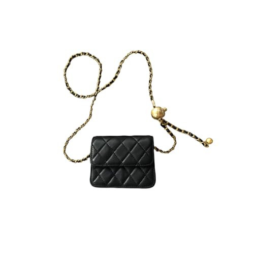 Mini Bags For Women Fashionable Small Waist Bag Mini Belt Bag Waist Bag for Women Belt Bags for Women Trendy Y2k Accessories (Black,Small) | Amazon (US)