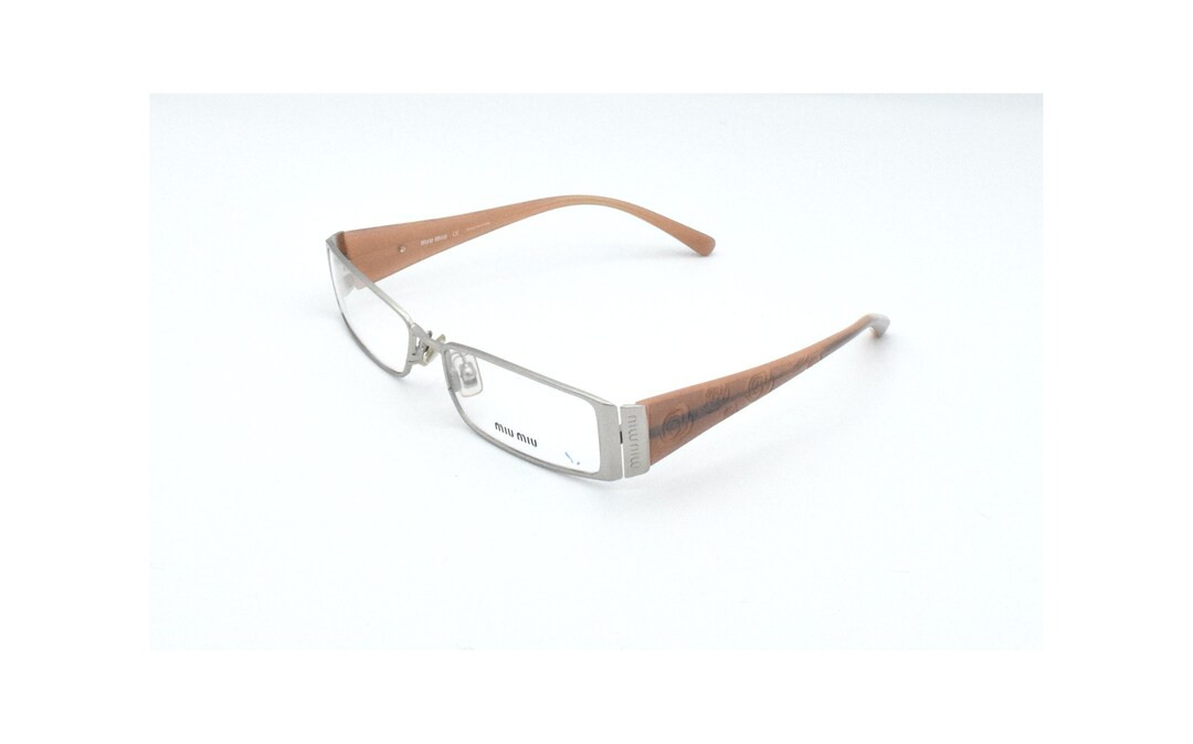 Miu Miu Eyeglasses VMU 50 B 1AU-1O1 Silver Pink Frame 52 Mm - Etsy | Etsy (US)