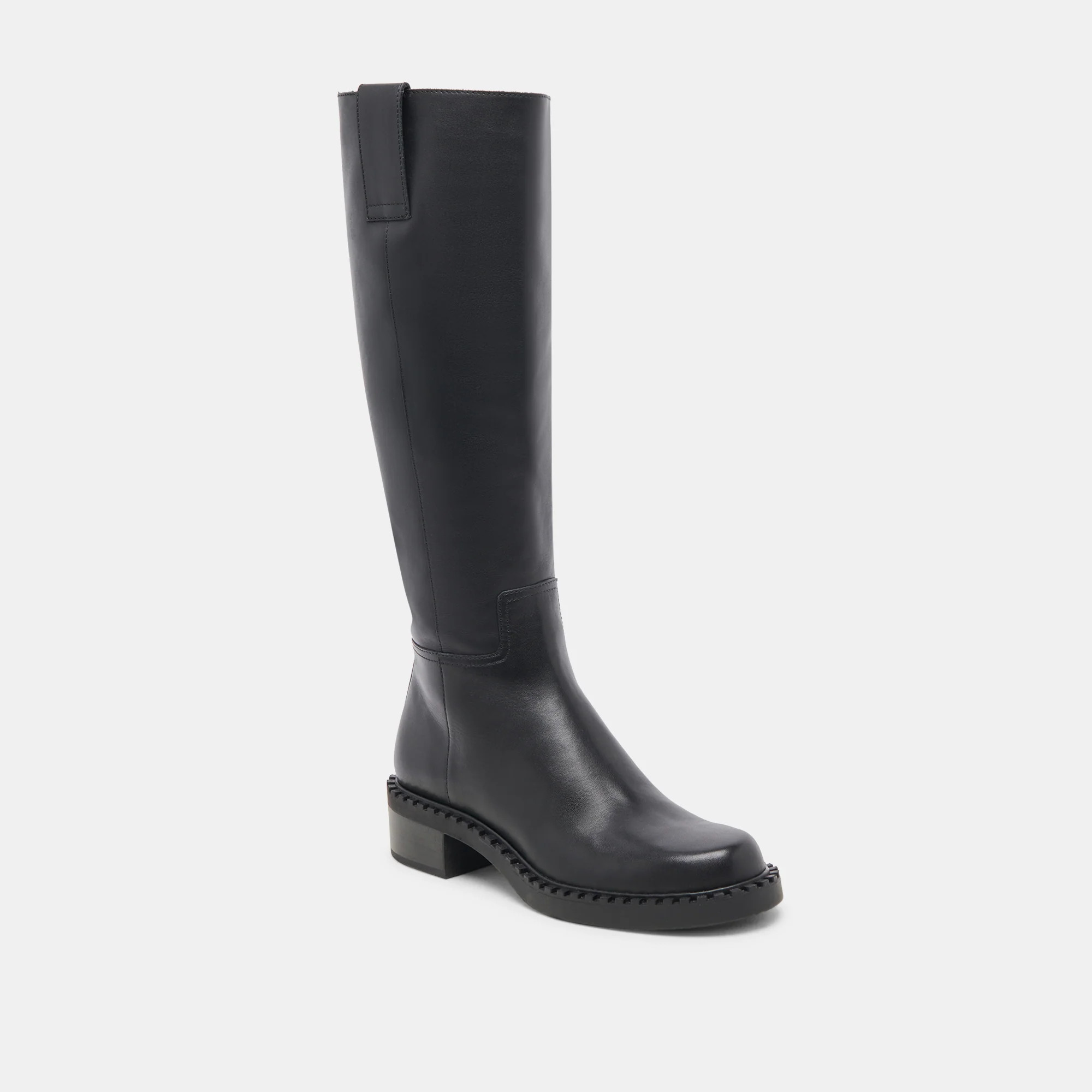 Glory H2O Black Leather Wide Calf Boots | Dolce Vita | DolceVita.com