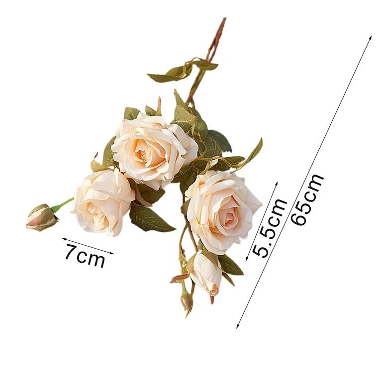 Windfall Artificial Flowers Real Looking Fake Roses with Stems for DIY Wedding Bouquets Baby Show... | Walmart (US)