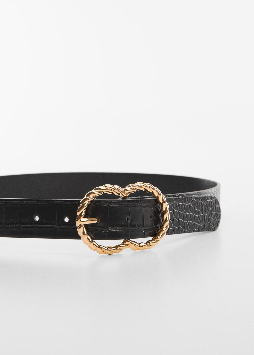 Braided belt with buckle -  Women | Mango USA | MANGO (US)