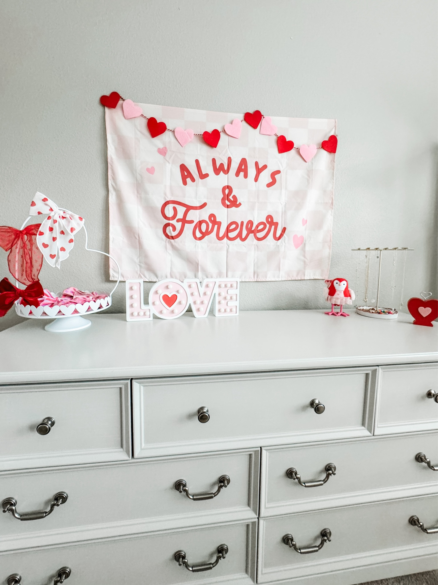 Always & Forever ❤️

These banners from @HunnyPrints are the easiest way to decorate for holidays. We just took all of Charlotte‘s decor off of the walls and it looked completely empty. Love that these banners are just hung up with sticky putty instead of having to put more holes in the wall. Now we just need to figure out how we are going to redo her room. 

#lovemypbk #targetstyle #target #valentinesdecor #girlsroom #ltkkids #ltkhome #vday #mom #girlmom #walmart #kidsdesk#tweenroom #hunnyprints #valentines
#valentinesday 

#LTKFindsUnder50 #LTKFamily