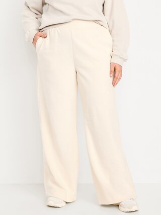 Extra High-Waisted Microfleece Wide-Leg Pants | Old Navy (US)