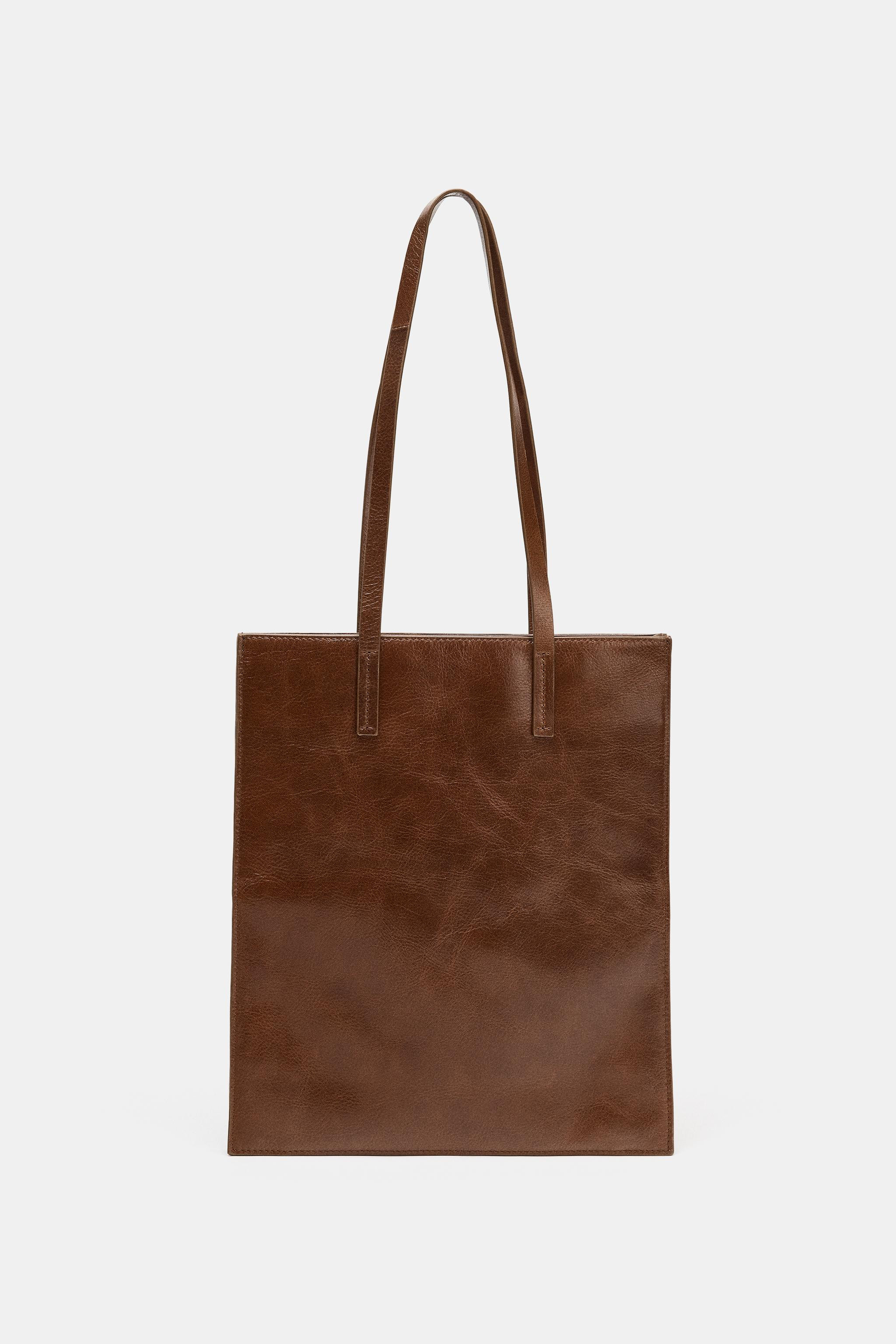 SAC SHOPPER EN CUIR | Zara FR