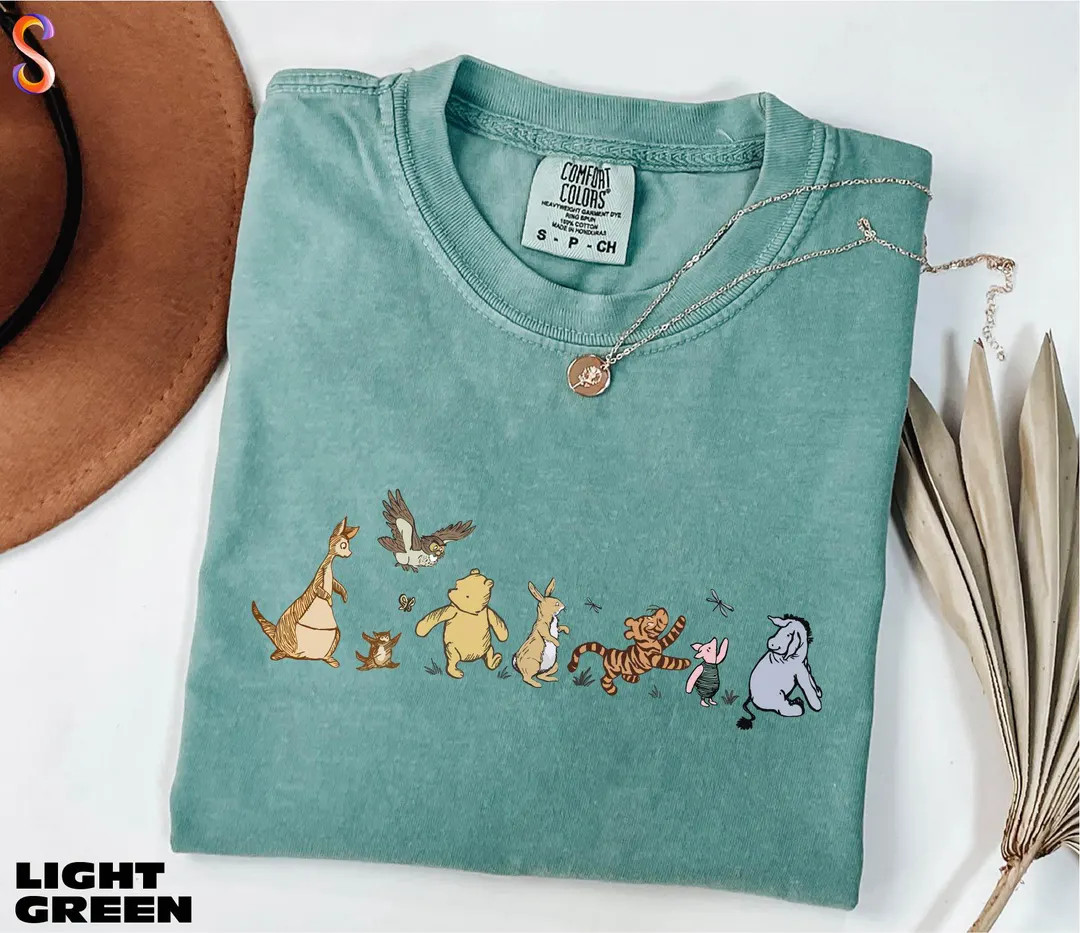 Comfort Colors Winnie the Pooh and Friends Shirt, Disney Pooh Shirt, Disneyland Shirt, Pooh Bear ... | Etsy (US)