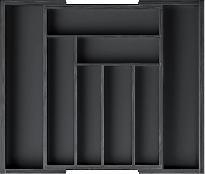 Pipishell Bamboo Expandable Drawer Organizer for Utensils Holder, Adjustable Cutlery Tray, Wood D... | Amazon (US)