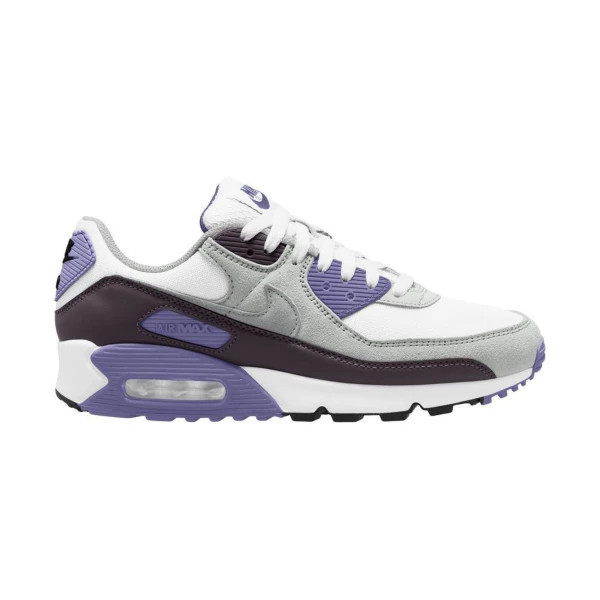 Men's Nike Air Max 90 Sneakers 9.5 Regular White/Light Smoke Grey/Dusty Amethyst | Scheels