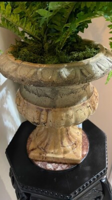 Urn Planter Indoor Outdoor  Cast Stone Fiberglass Marble Glaze Classic  | eBay | eBay US