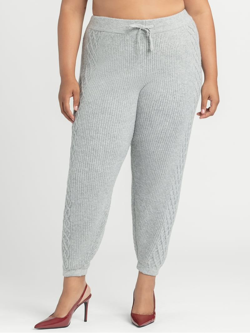 Jessica Simpson Women's Plus Baela Sweater Set Pant, Sizes 0X-4X | Walmart (US)