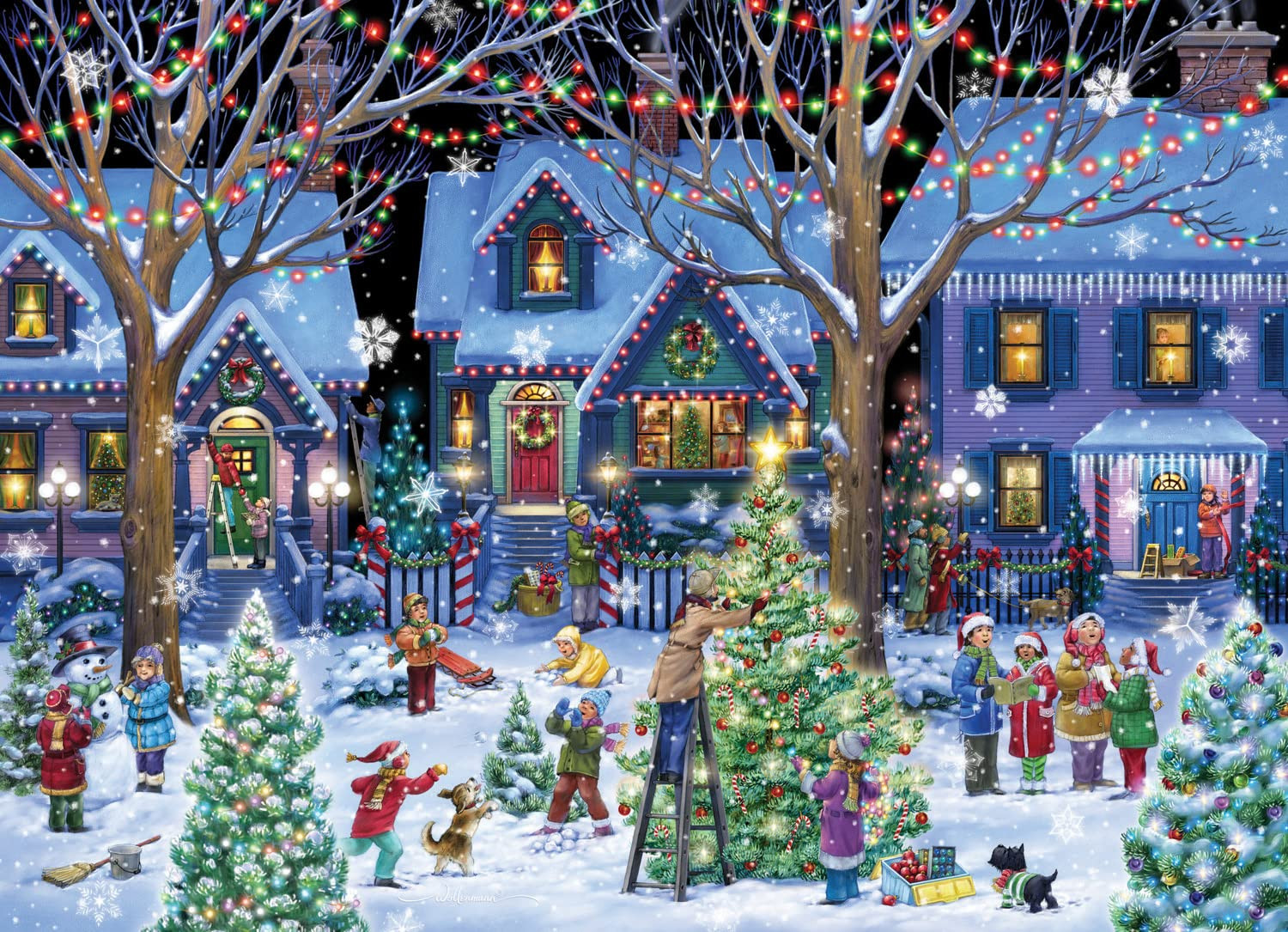 Advent Calendar Jigsaw Puzzle 1000 Pieces - Christmas Cheer by Vermont Christmas Company - Count ... | Amazon (US)