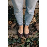 Chocolate Brown Leather Mary Janes Classic Full Grain Shoes | Etsy (US)
