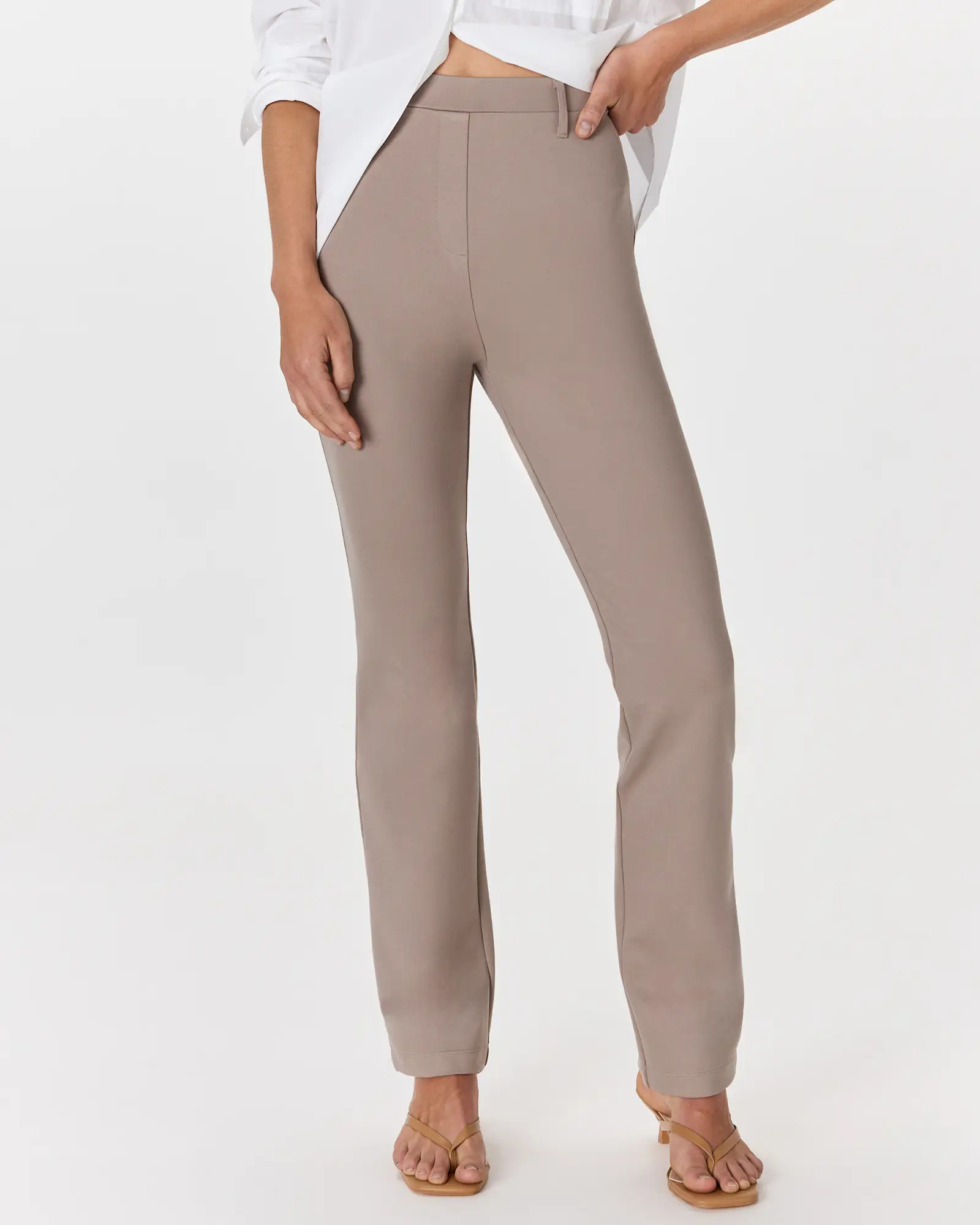 Ultra-Stretch Ponte Straight Leg Pants | Quince