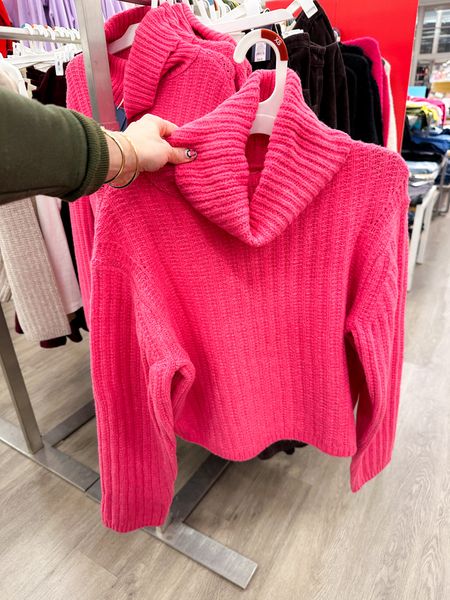 Mock Turtleneck Cashmere-Like Pullover Sweater at Targett

#LTKstyletip