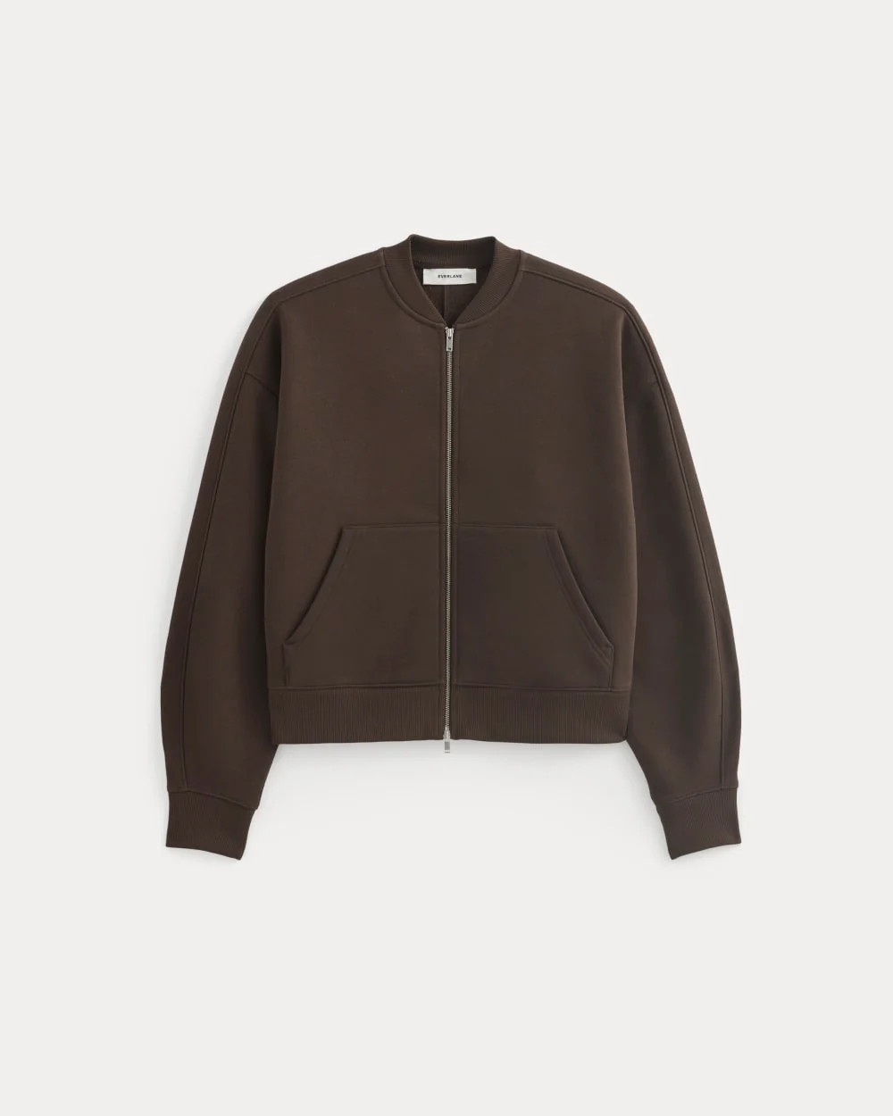 Luxe Fleece Bomber Jacket | Dark Chocolate | Everlane