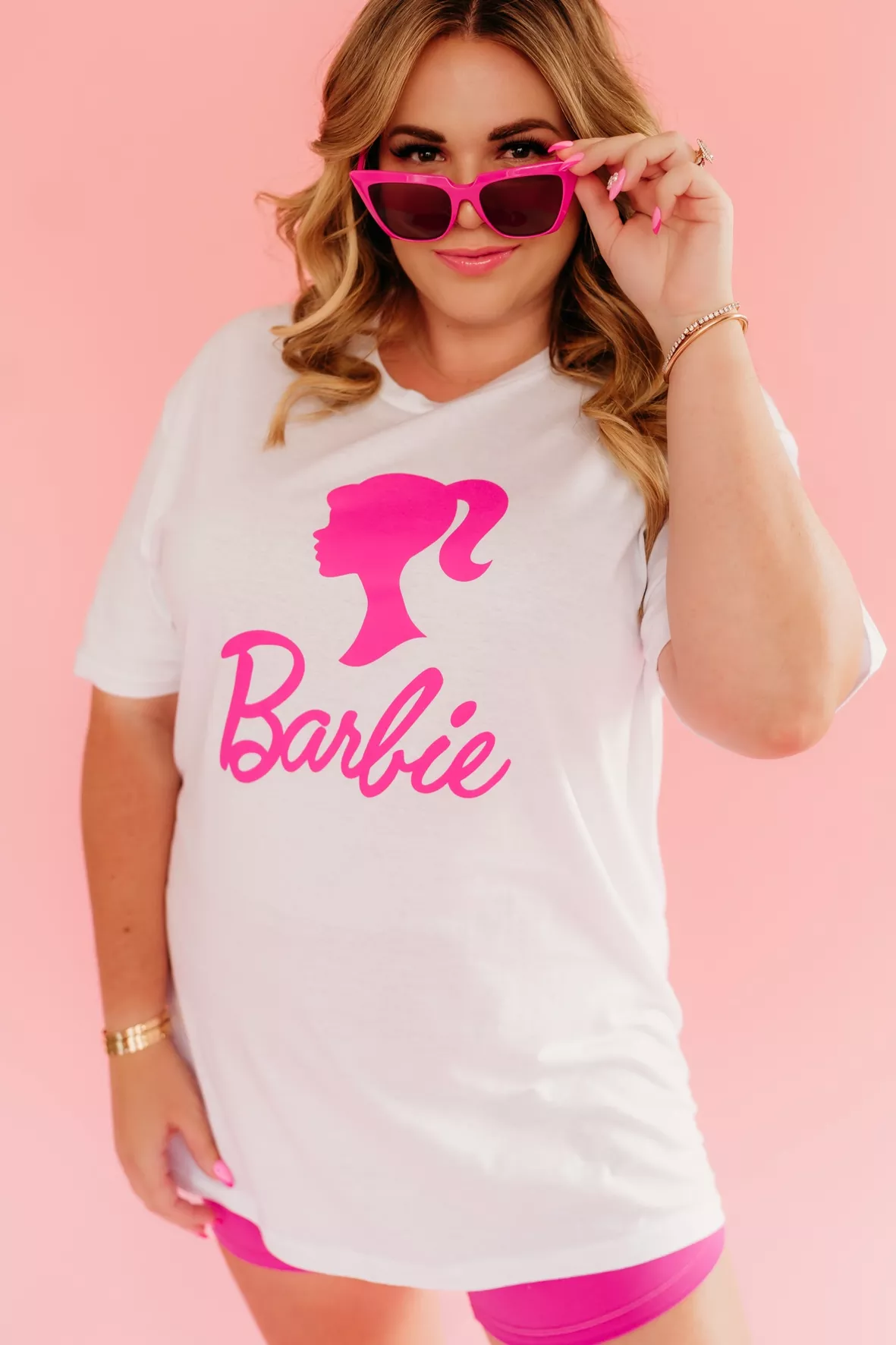 Plus Light Pink Barbie Graphic … curated on LTK