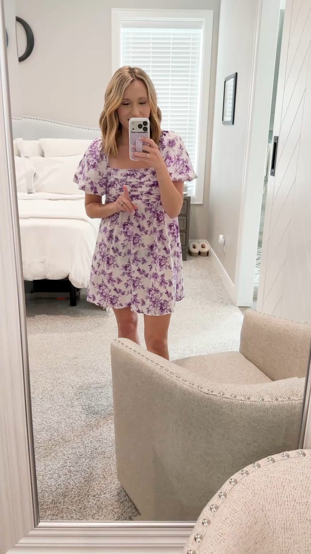 Loving this purple floral dress from Amazon! The color is so pretty and I love how the puffy sleeves elevate the dress! 

#LTKSeasonal #LTKootd #LTKmomlife