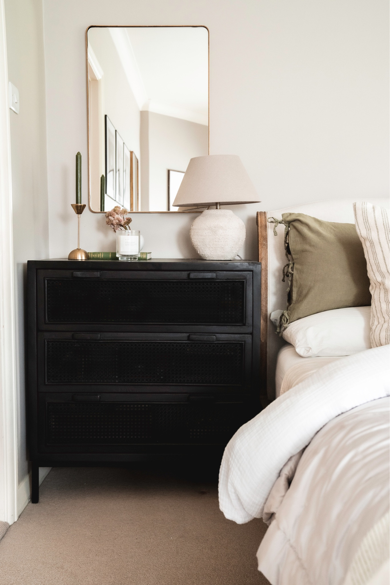 Using a chest of drawers for a bed side table is always a favourite of mine!

Storage should be beautiful! 

#LTKhome