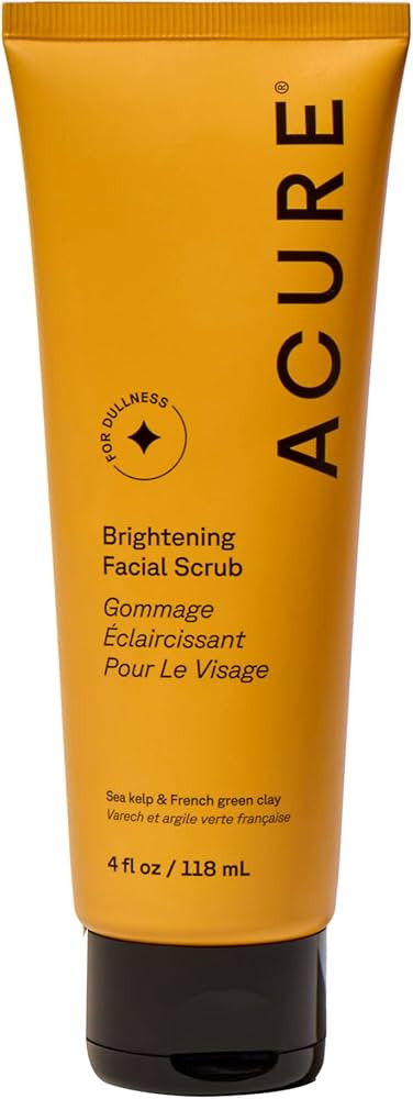 Acure Brightening Facial Scrub for a Youthful, Brighter, Radiant Complexion | With Sea Kelp & Fre... | Amazon (US)