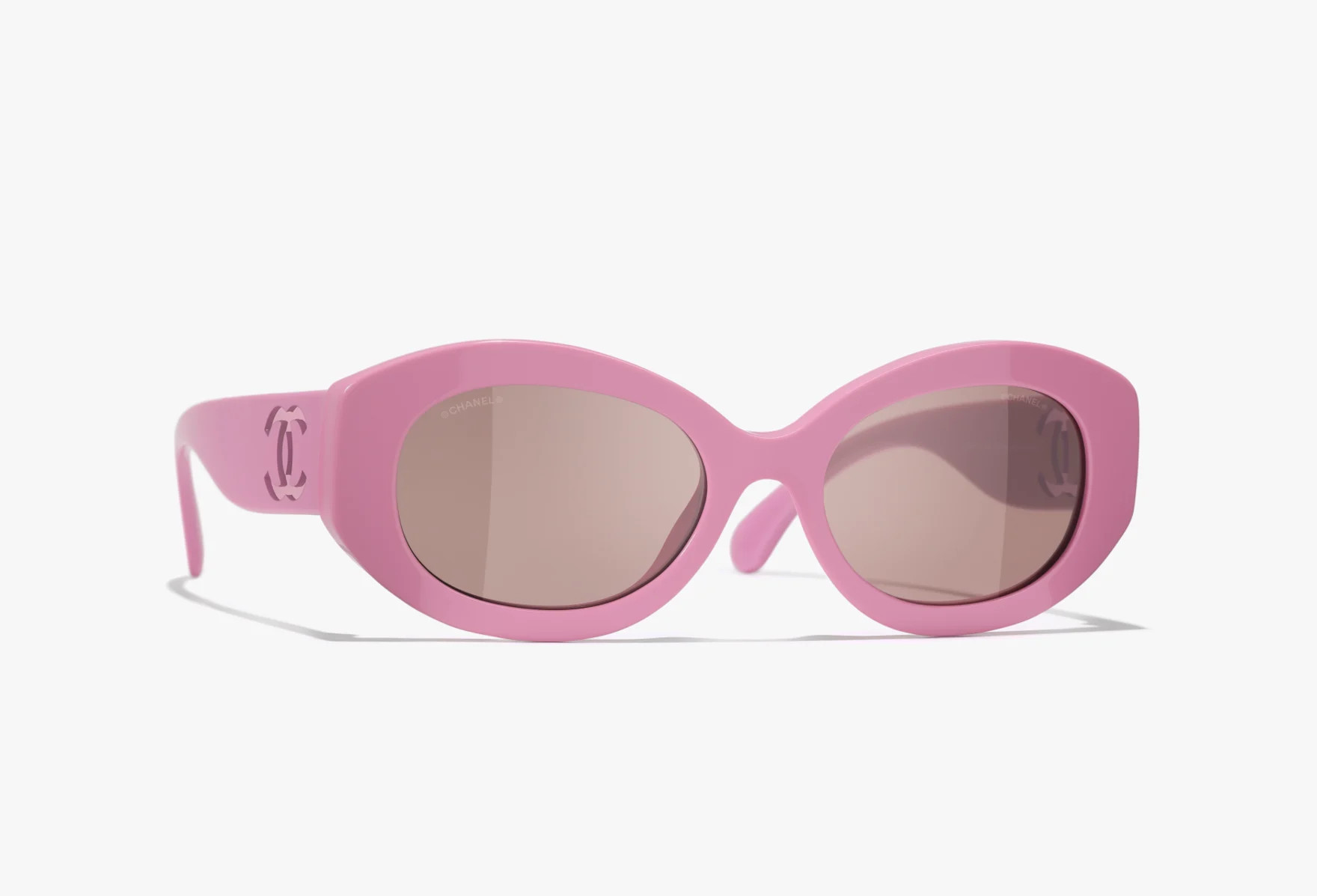 CHANEL Sunglasses: Oval Sunglasses, acetate &amp; nylon &mdash; Fashion | CHANEL | CHANEL | Chanel, Inc. (US)