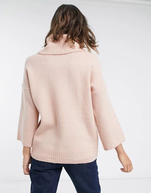 Vila rollneck sweater in pink | ASOS (Global)