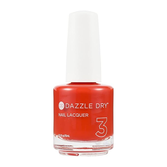 Dazzle Dry Nail Lacquer (Step 3) - Red Hot Chili - A bright orangey red. Full coverage cream. (0.... | Amazon (US)