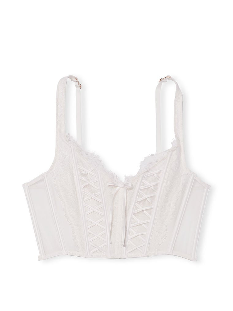 Unlined Lace-Up Corset Top | Victoria's Secret (US / CA )