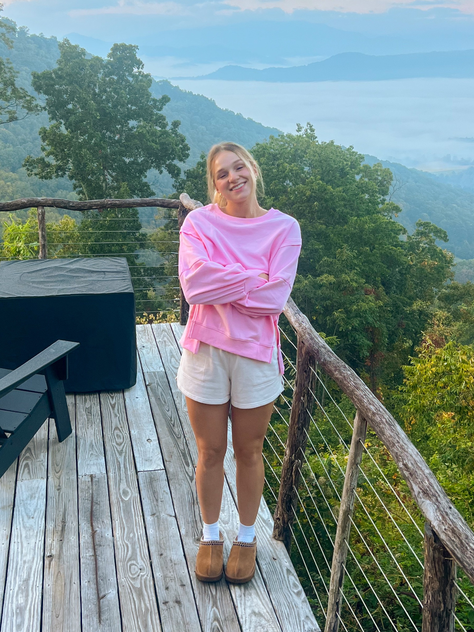Affordable comfy sweater and the comfiest shorts!! 💗✨

#LTKstyletip #LTKGiftGuide