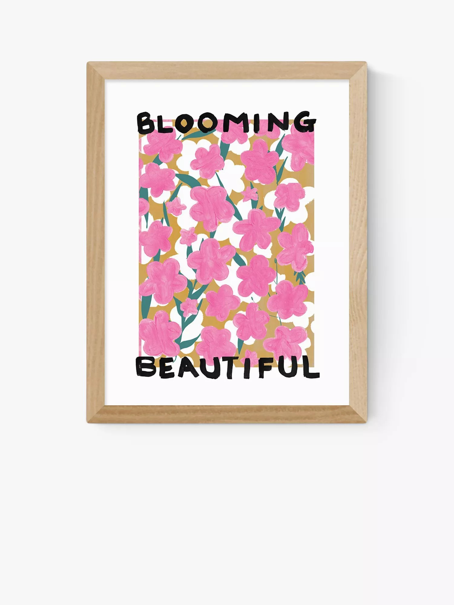 EAST END PRINTSKeren Parmley 'Blooming Beautiful' Framed Print, Oak Frame | John Lewis (UK)
