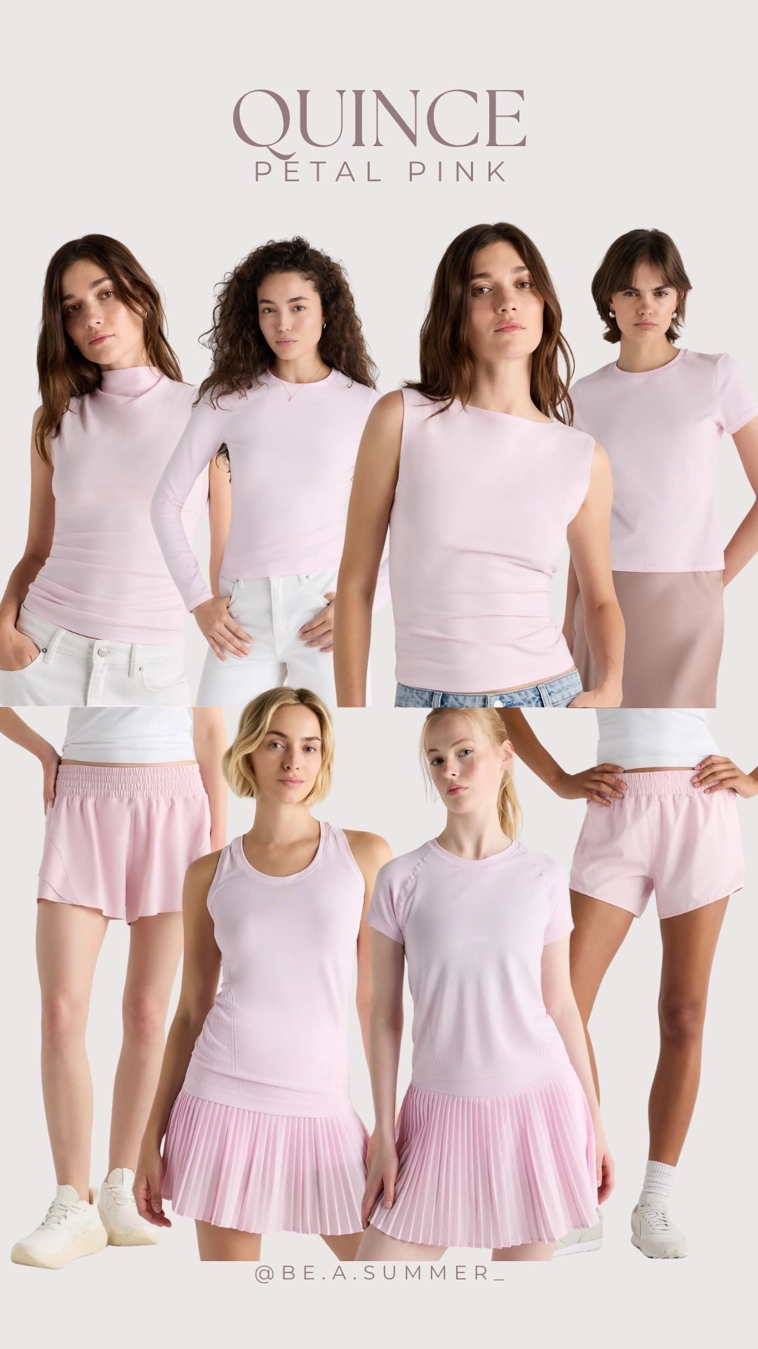@Quince — new color Petal Pink 🩷

Summer / Beasummer / color analysis