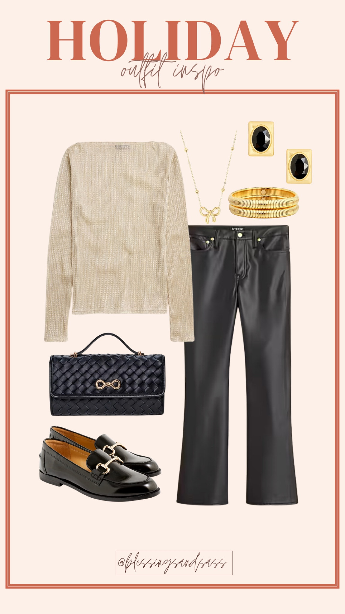 Holiday Outfit Inspo! 

Women’s fashion, holiday fashion, holiday style, holiday outfits, holiday outfit inspo, holiday ootd, outfit inspo, ootd, glitter top, leather pants, loafers, gold jewelry 

#LTKHoliday #LTKOver40 #LTKStyleTip
