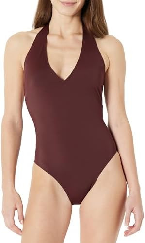 Amazon Essentials Women's Halter One Piece Swimsuit | Amazon (US)