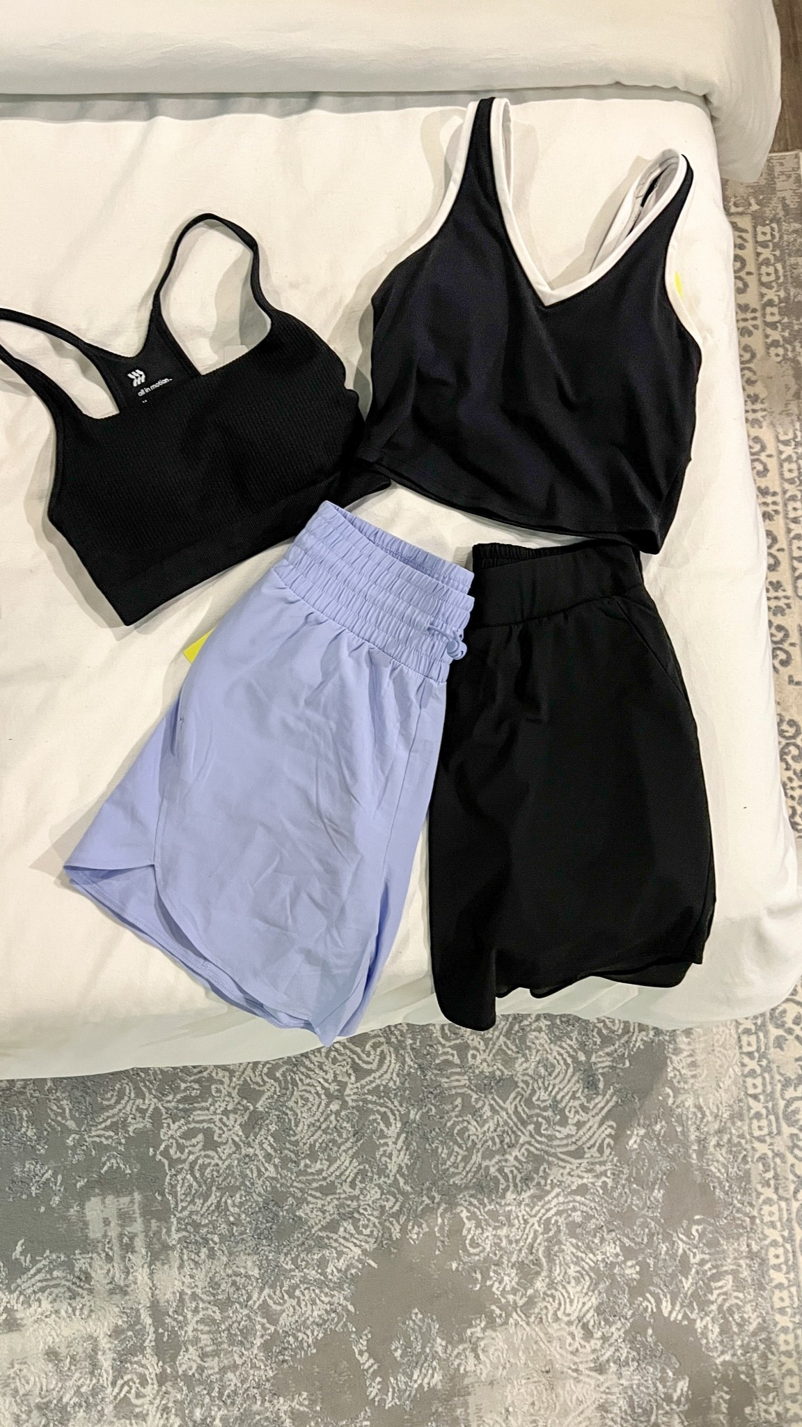 Seriously some of the best active wear I’ve purchased in a very long time. Lulu quality without the price!!! Everything is true to size; the skirt is such a good length, not too short and has built in shorts !! 