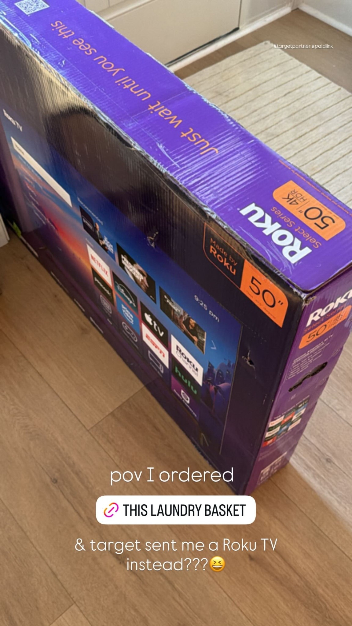 pov I ordered & target sent me a Roku TV instead???😆 #targetpartner #paidlink