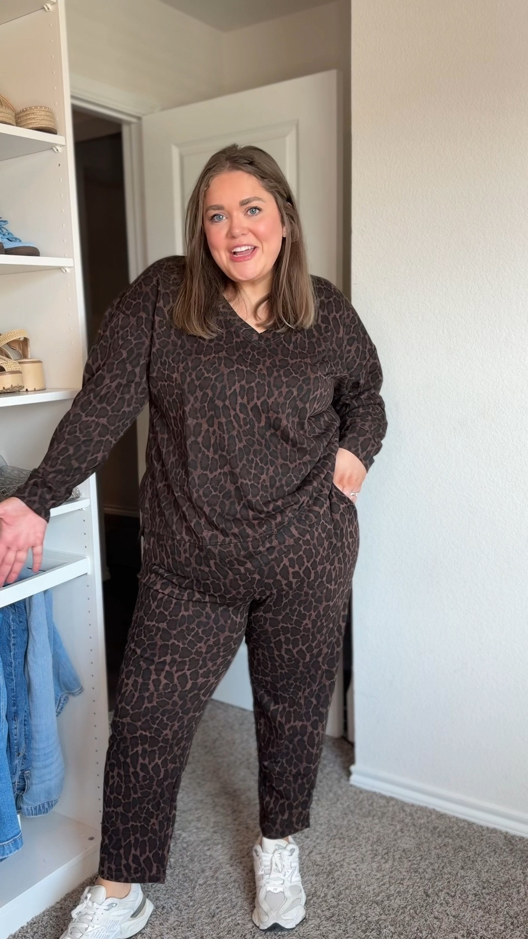 Lane Bryant livi active haul wearing 18/20 in everything. I love the leopard jogger set. Wearing 40DD in sports bra. Athleisure loungewear school drop off outfits 

#LTKFindsUnder100 #LTKActive #LTKPlusSize