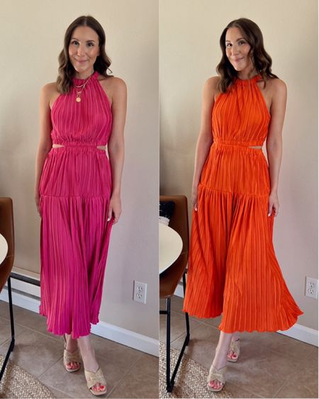 New Walmart pleated midi dress✨perfect for a summer wedding! Which color do you like best? Wearing a xs

Walmart finds | Walmart dress | outfit ideas | under $40 | wedding guest dress 



#LTKfindsunder50 #LTKwedding