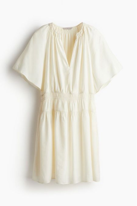 Ivory mini dress - white dress 

#LTKstyletip #LTKSeasonal #LTKfindsunder50