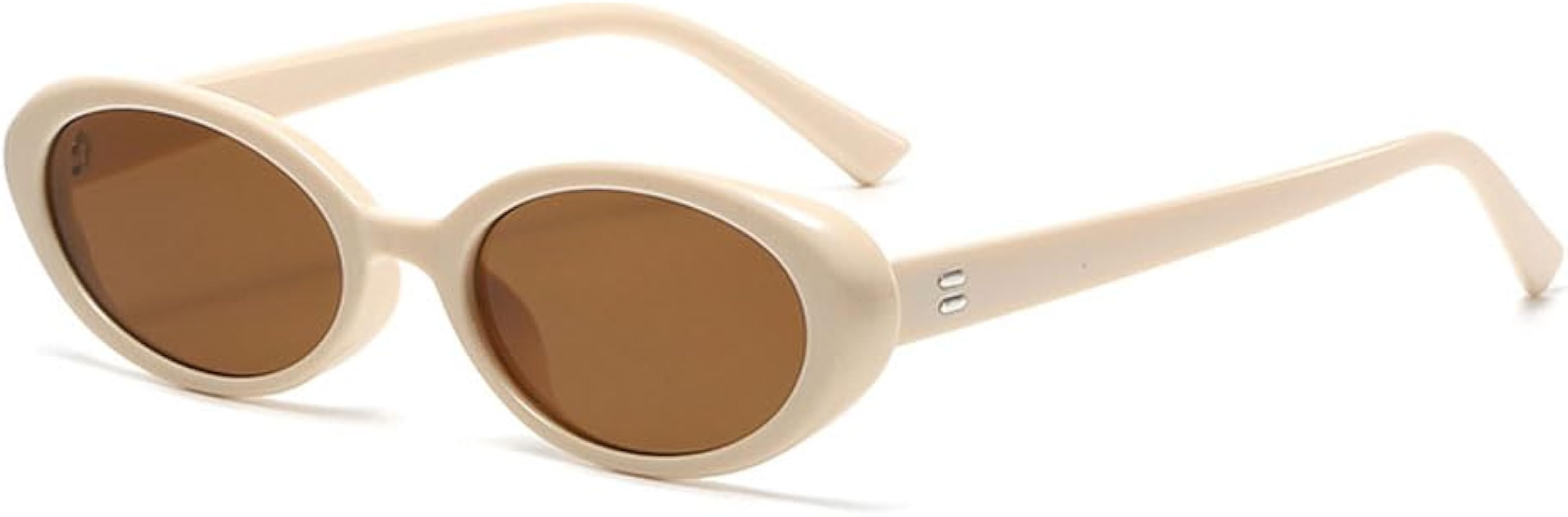 Ridering Retro Oval Sunglasses for Women and Men,Vintage Cat Eye Sunglasses UV Protection for Out... | Amazon (US)