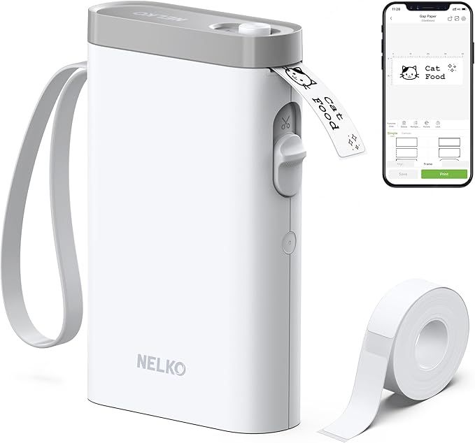 Nelko Label Maker Machine with Tape, P21 Bluetooth Label Printer, Wireless Mini Label Makers with... | Amazon (US)