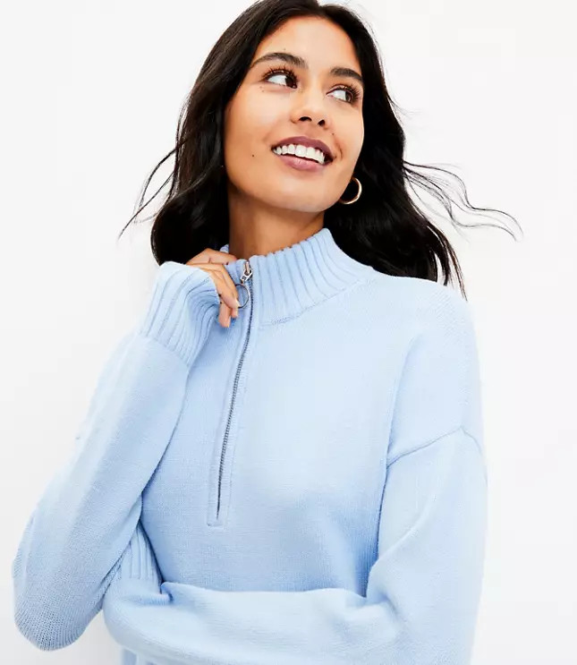 Zip Tunic Sweater | LOFT