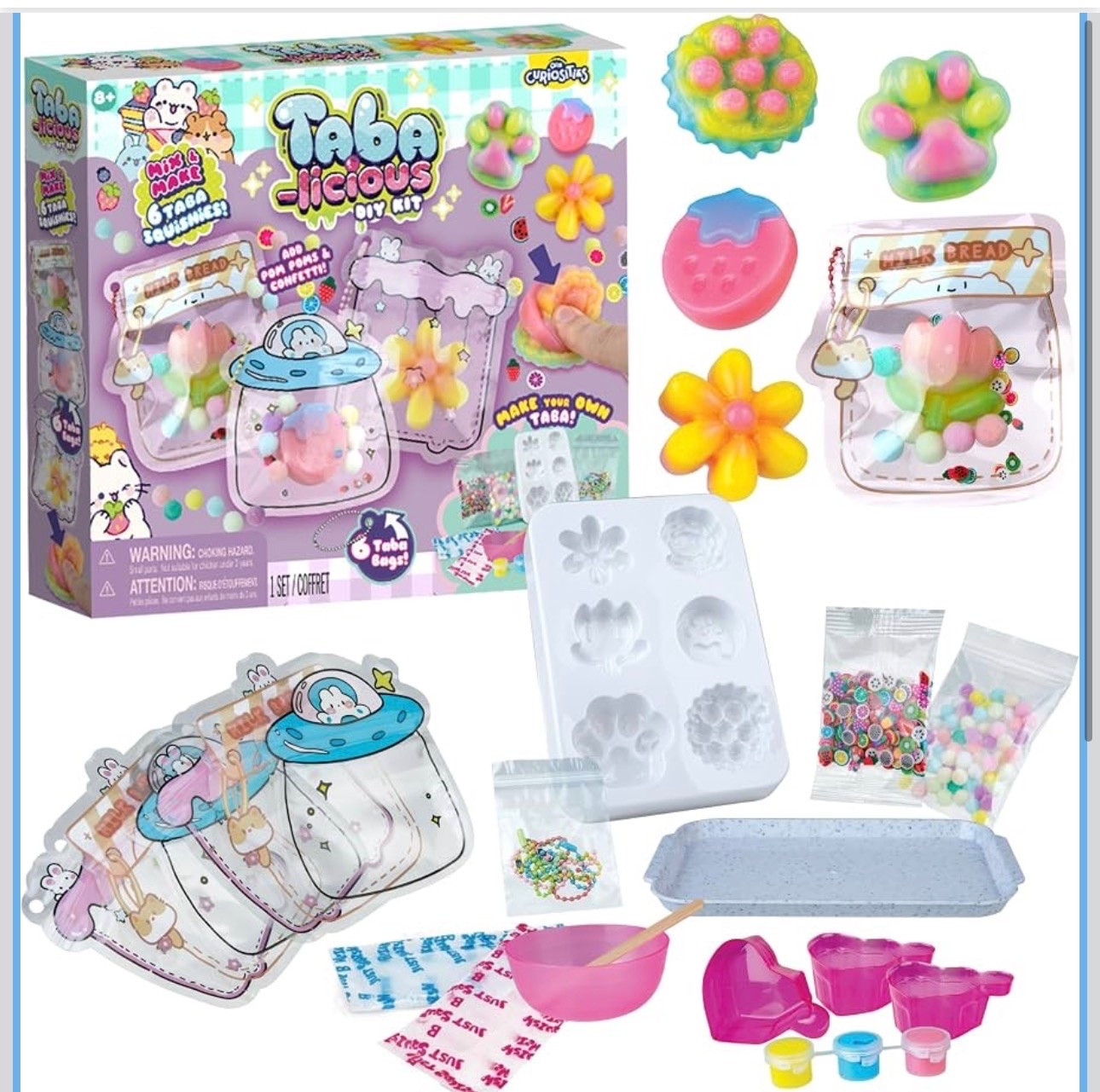 New! ORB Tabalicious Ultra DIY TABA Squishy Kit - TABA Squishy Making Kit to Make Your Own Paw, Food, and Flower Squishies - Fun Crafts for Kids - Silicone Mold, Mix, Colors, More for 6 Cute Toy Squishies

Amazon find. Gift idea. Viral. Kids.

#LTKKids