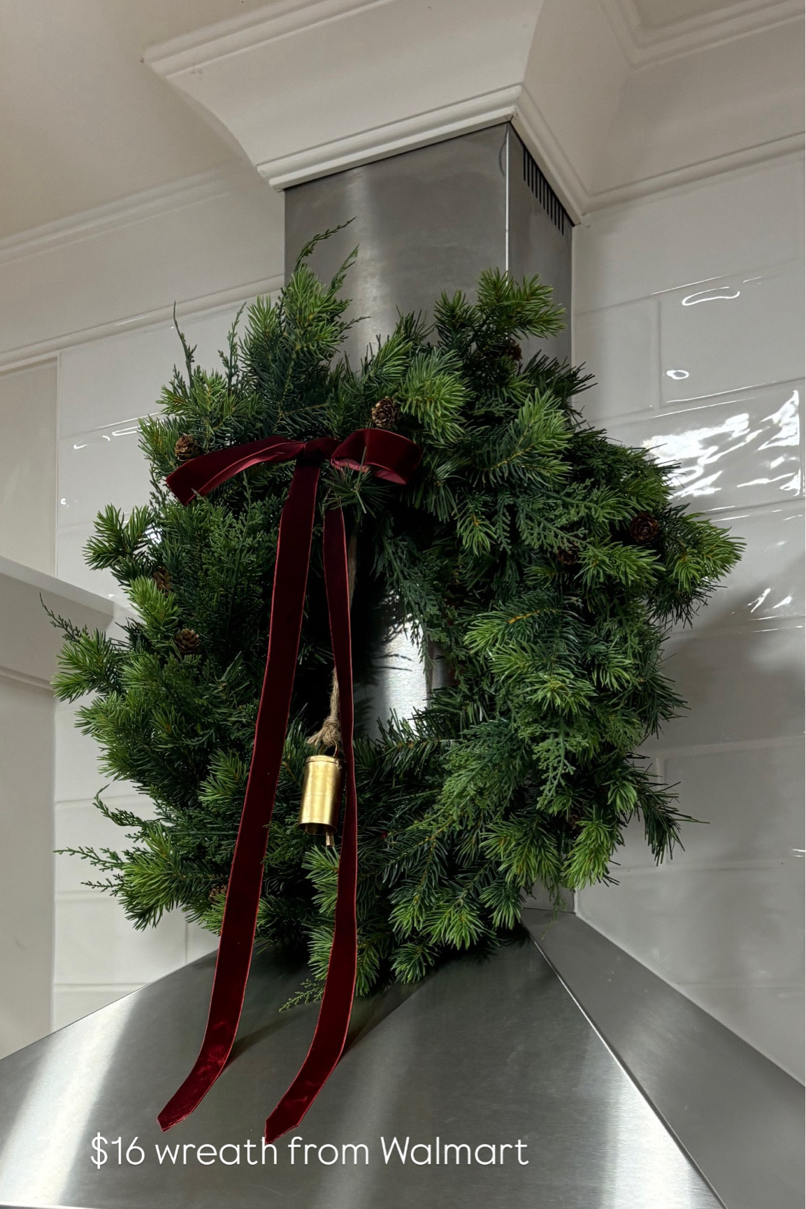 This wreath is amazing quality for the price!! 👏🏼

Affordable Christmas decor
Diy wreath
Walmart decor
Burgundy 
Kitchen wreath under $20
Gold bells

#LTKHoliday #LTKSaleAlert #LTKCyberWeek