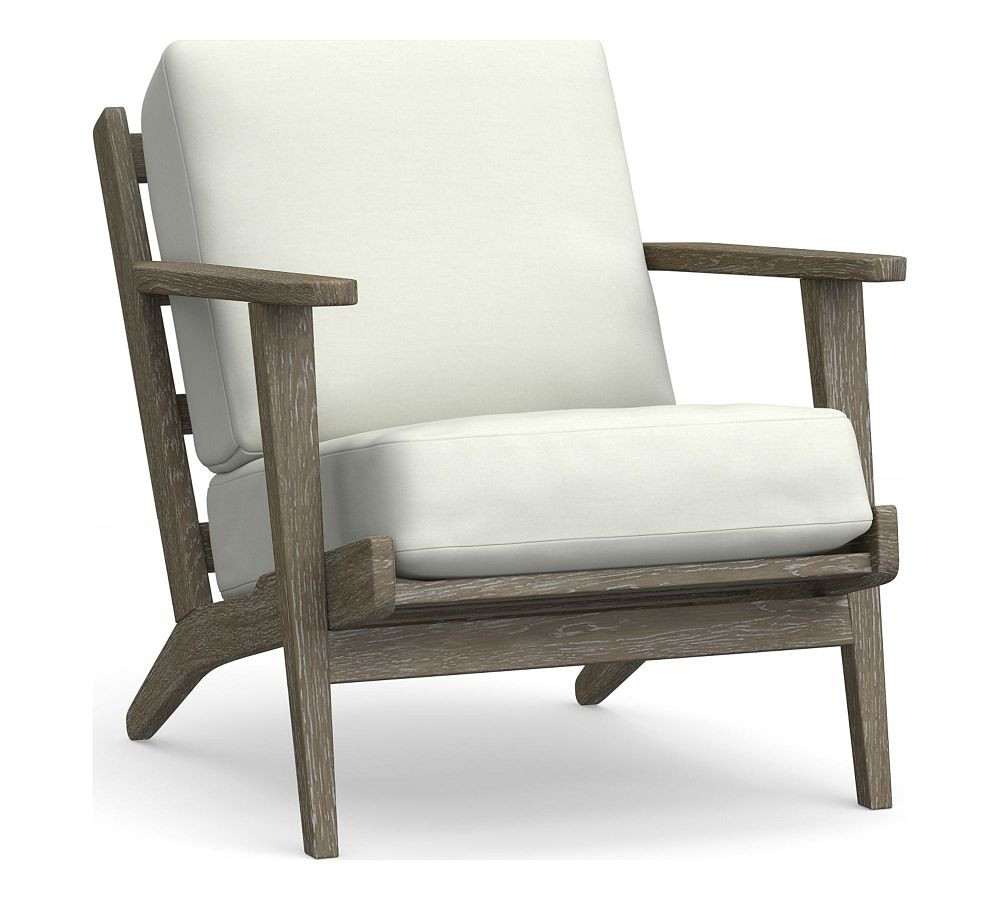 Raylan Teak Outdoor Lounge Chair | Pottery Barn (US)