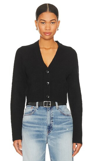 Wick Co Cardigan in Black | Revolve Clothing (Global)