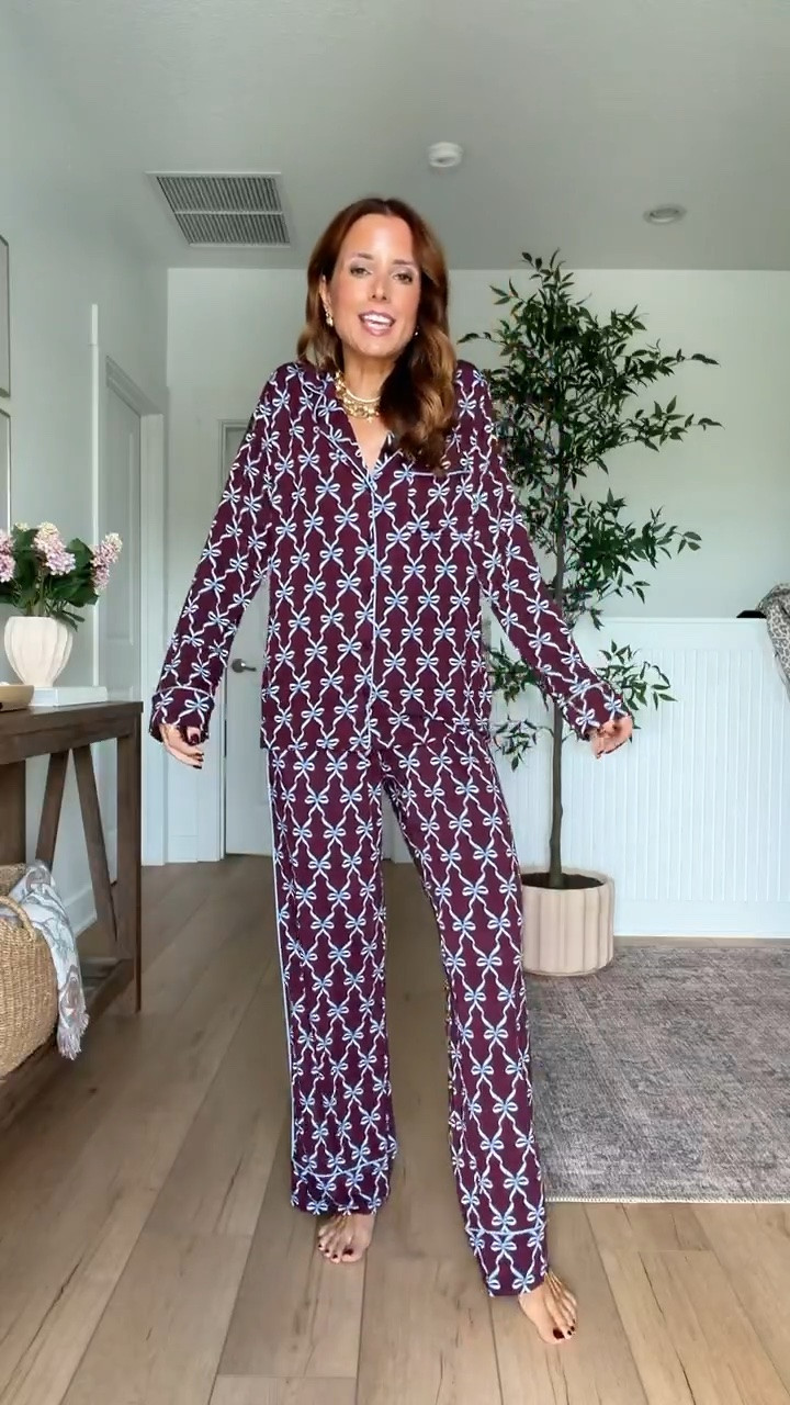 New release bow pajamas in XXS. So soft with pockets! Christmas pajamas. Matching Christmas pajamas. Gift ideas for her. Matching pajama sets.

#LTKootd #LTKPetite #LTKmorningroutine